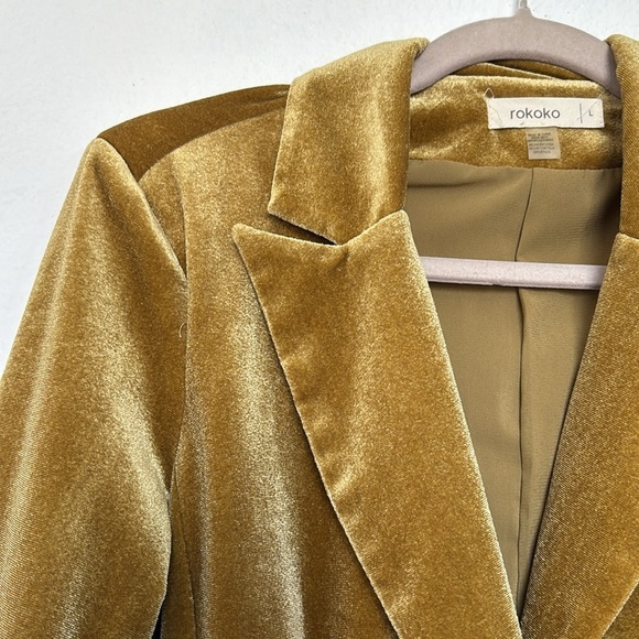 ROKOKO set pants and jacket together 95% polyester 5% spandex size L - Picture 15 of 17